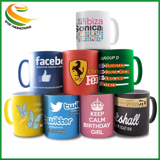 Canecas de presente de cerâmica coloridas personalizadas de fábrica 350 ml xícara de chá de porcelana para beber