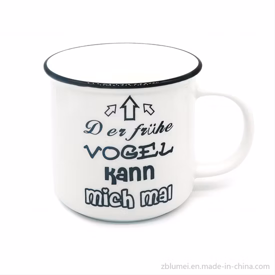 Exporters Handmade Leaf Design Ideas 12oz Ceramic Porcelain Mugs Cup in Oven Freezer
