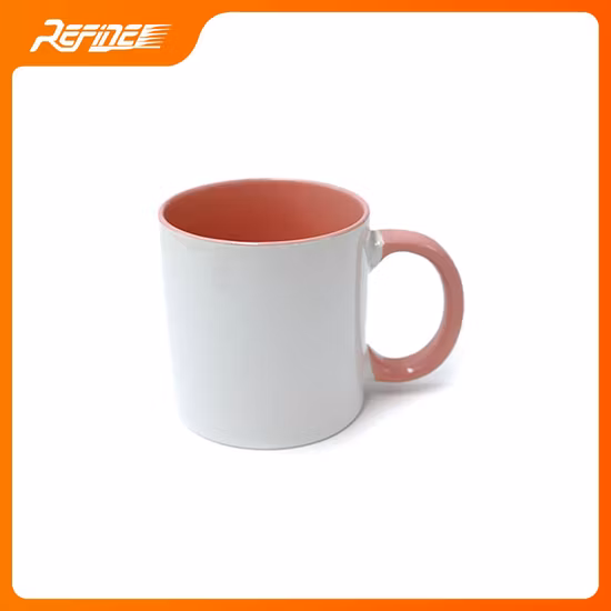 Canecas de Natal de fábrica 11 onças com alça e transferência de calor colorida caneca de café de sublimação de cerâmica