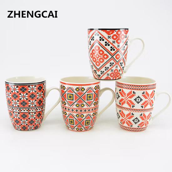 Pedido on-line por atacado 12 onças 360 ml presente promocional caneca de café de cerâmica com alça
