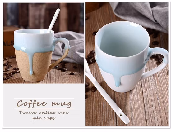 Caneca de cerâmica com design personalizado que muda de cor fria Copo mágico